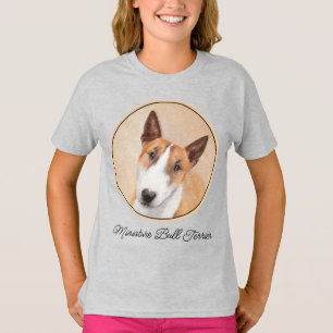 T-shirt Tabouret miniature Terrier Peinture - Art Chien or