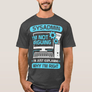 T-shirt Tâche Administrateur système amusant Sysadmin Cade