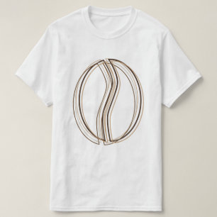 T-shirt tache floue de grain de café