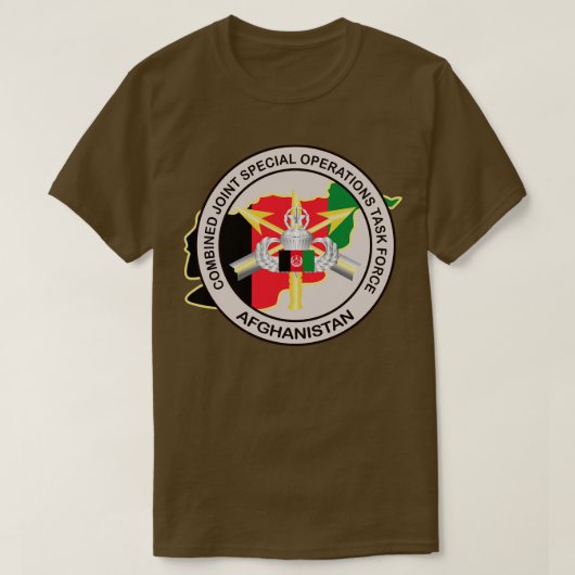 T-shirt Tâche interarmées des opérations spéciales afghane (Design devant)