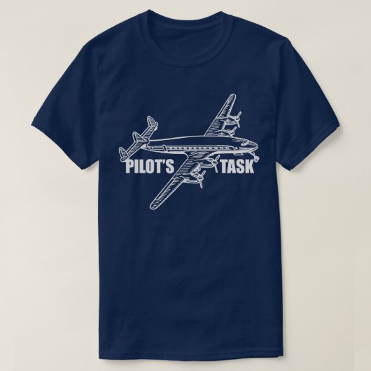 T-shirt Tâche pilote Flugzeug Propellermaschine Geschenk (Design devant)