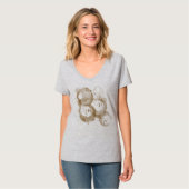 T-shirt Taches de bague de café (Devant entier)