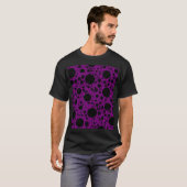 T-shirt Taches de bulle spatiale - Violet (Devant entier)