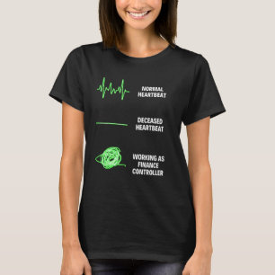 T-shirt Tâches de finance d'entreprise d'un contrôleur fin