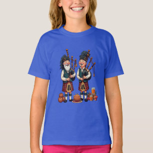 T-shirt Tâches des cornemuses pour la procession du Haggis