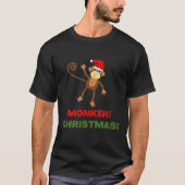 T-shirt TACKER PÈRE NOËL MONKEH MONKEY JETER Noël PÈRE NOË (Devant)