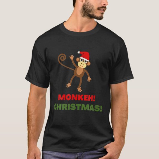 T-shirt TACKER PÈRE NOËL MONKEH MONKEY JETER Noël PÈRE NOË (Devant)