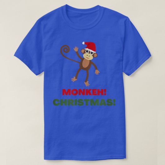 T-shirt TACKER PÈRE NOËL MONKEH MONKEY JETER Noël PÈRE NOË (Design devant)