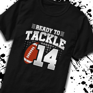 T-shirt Tackle 14e anniversaire 14 ans Couples