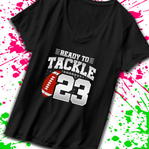 T-shirt Tackle 23e anniversaire 23 ans Anniversaire de cou