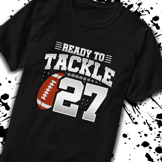 T-shirt Tackle 27e anniversaire 27 ans Couples Anniversair