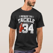 T-shirt Tackle 34e anniversaire de 34 ans Couples (Devant)