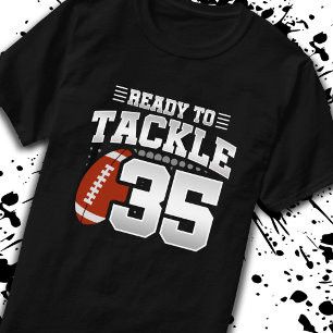 T-shirt Tackle 35e anniversaire 35 ans Couples Anniversair