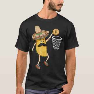 T-shirt Taco Basketball Slam Dunk Sports Drôle Cinco De