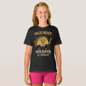 T-shirt Taco Bout 100 Days of School Student Tacos Teacher (Devant entier)