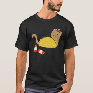 T-shirt Taco Cat Cinco De Mayo Mexicaine Bière Mexicaine B