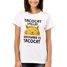 Taco Cat Écrit À L'Arrière Est Taco Cat Drôle Cita