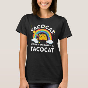 T-shirt Taco Cat Enfants Tout-Petit Garçon Épelé à l'Enver