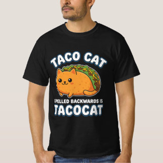 T-Shirt Taco Chat Ligne Art Ésthétique Drôle Moder