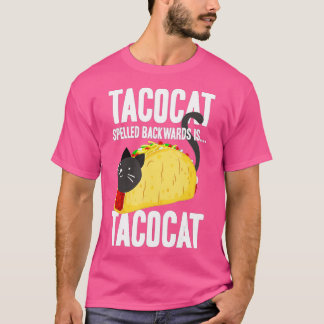 T-shirt Taco Chat Tacocat épinglé à l'envers nourriture dr