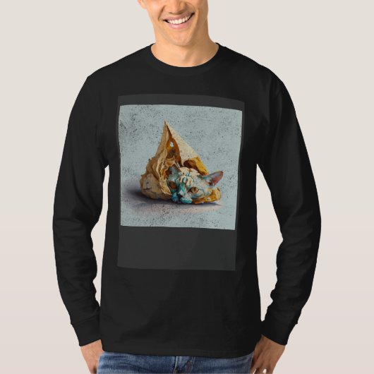 T-shirt Taco de Crâne de Chat (Devant)