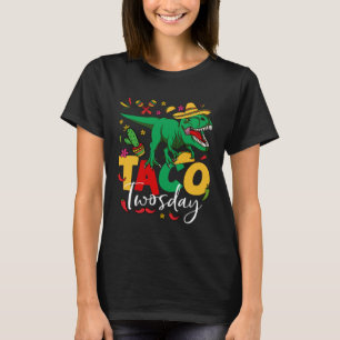 T-shirt Taco Deux Jours Dinosaur Cinco De Mayo Rex Enfants