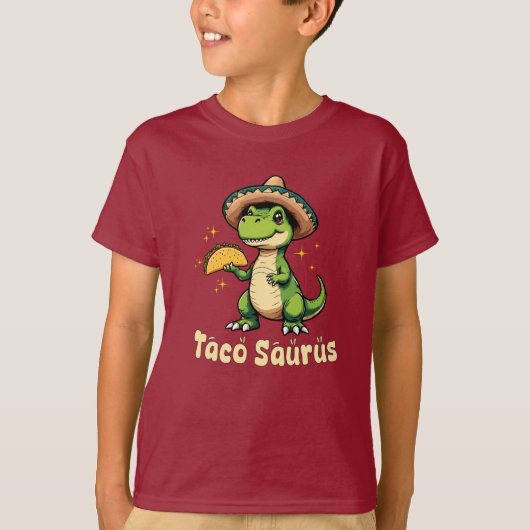 T-shirt Taco Dinosaur Design (Devant)