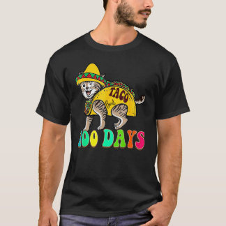 T-shirt Taco Environ 100 Jours Prof Enseignant Mignon 100è