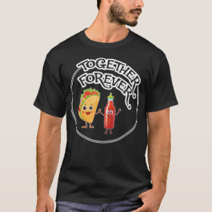 T-shirt Taco Et Sauce Piquante Ailes Chaudes Amoureux De L
