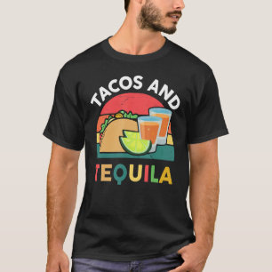 T-shirt Taco Femmes Hommes Tacos Et Tequila Cuisine Mexica