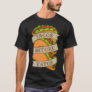 T-shirt Taco Lover Tacos Avant Vatos Tattoo Style Taco Ar