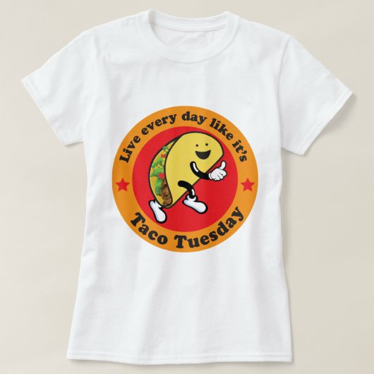T-shirt Taco mardi chaque jour (Design devant)