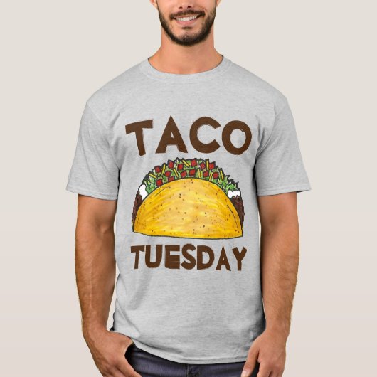T-shirt Taco Mardi Drôle Nourriture Mexicaine Tacos T-Shir (Devant)