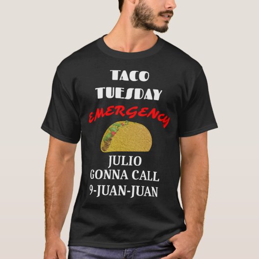 T-shirt Taco Mardi Urgence (Devant)