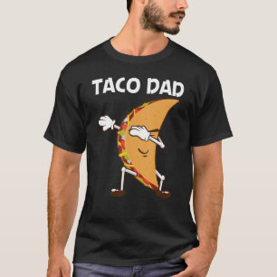 T-shirt Taco Pour Papa Hommes Mexicain Street Food Plat