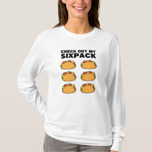 T-shirt Taco Six Pack Fun Mexican Fitness Gym