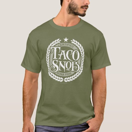 T-shirt Taco Snob - amant amusant du taco (Devant)
