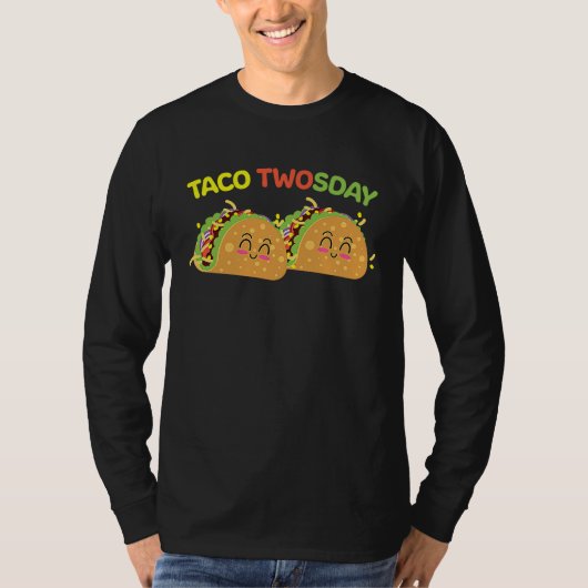 T-shirt Taco Twosday 2nd Birthday I'm Dos for Kids Toddler (Devant)
