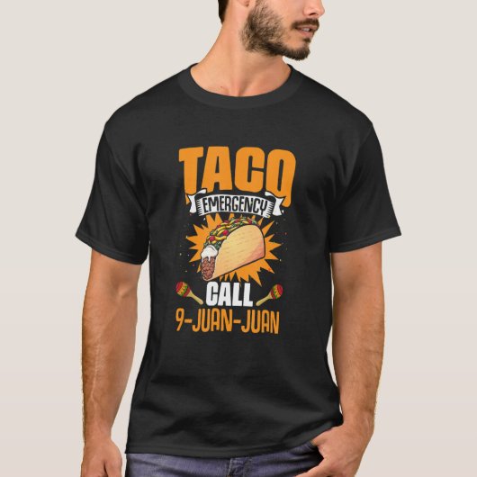 T-shirt Taco Urgence Mexique Mexicain Cinco De Mayo Nation (Devant)