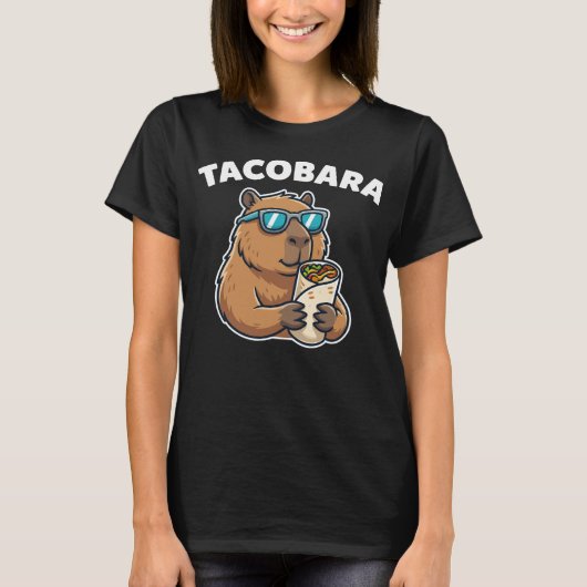 T-shirt Tacobara Capybara Drôle (Devant)