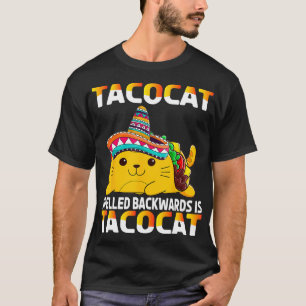 T-shirt Tacocat Articulé À L'Arrière Est Tacocat Taco Cat