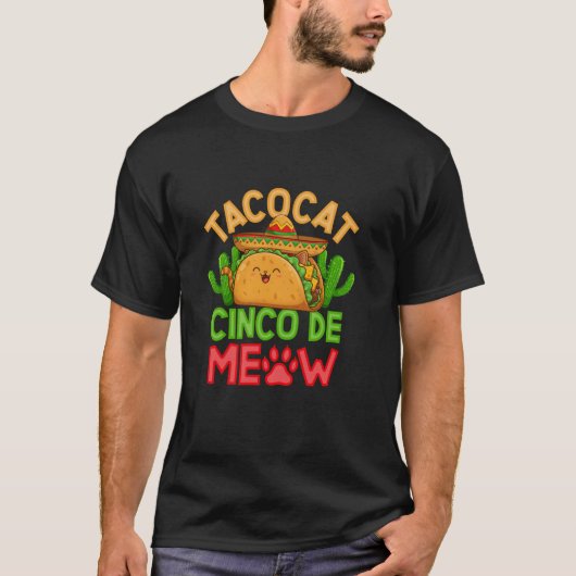 T-shirt Tacocat Cinco De Meow Festival Vibes (Devant)