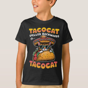 T-shirt Tacocat Écrasé Ckwards Chemise Taco Cat Cinco De M