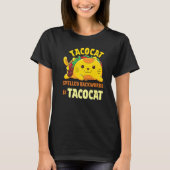 T-shirt Tacocat Écrit À L'Arrière Est Tacocat Chat Et Taco (Devant)