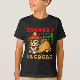 T-shirt Tacocat Écrits Ckwards Tacos Et Cats Cinco De Ma