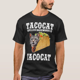 T-shirt Tacocat épelé à l'envers est Tacocat Chat Tacos