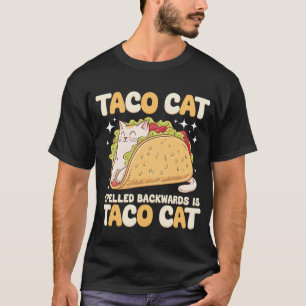 T-shirt Tacocat Épelé à l'Envers Taco Cat Mexicain
