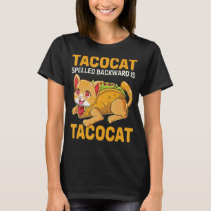 T-shirt Tacocat épelé vers l'arrière est Tacocat pour Cat