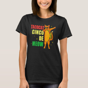 T-shirt Tacocat Mexicain Cinq Mai Chat Amateurs Cadeau Hom