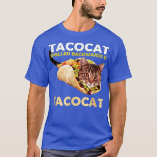T-shirt Tacocat Taco Mignonne Drôle Taco Cat Écrit À L'Arr
